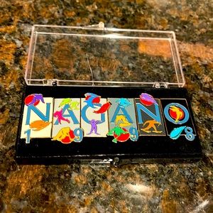 Vintage 1998 Nagano Olympic Pin Set